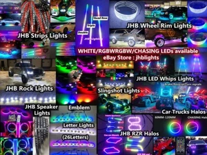 Parts: 1PC 17.5"(Metal) DOUBLE ROW Amber+White Wheel Ring Light - Picture 1 of 1