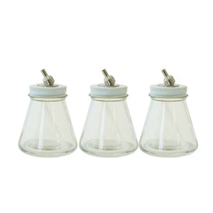 VL-3-OZ-3P 3oz Glass Bottle Assemblies 3 Pk For Paasche VL/MIL/TS/SI Airbrushes - Picture 1 of 1