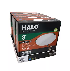 4PK Halo 8 in. Selectable CCT New Construction Canless Recessed LED Kit - Picture 1 of 3