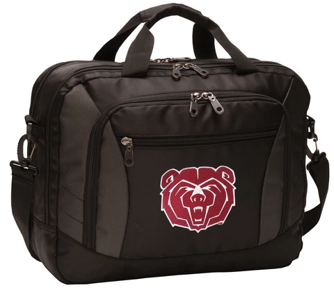 Missouri State Bears Laptop Bag Computer Bags Messenger LOADED With POCKETS! Cover