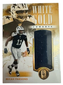 Micah Parsons 2023 Panini Gold Standard White Gold Materials #13 #096/299 - Picture 1 of 2