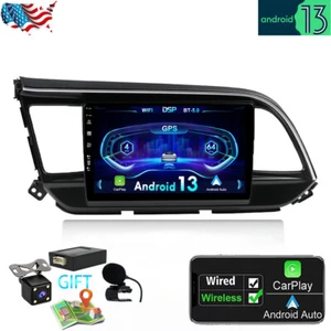 For Hyundai Elantra 2019-2020 Android 14 Carplay Car Radio Stereo GPS Navi 64GB - Picture 1 of 22