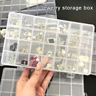 1pcs Plastic Storage Box Clear Jewelry Earrings Organizer Case Container TooWR