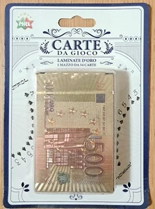 carte da gioco laminate oro - mazzo nuovo - Foto 1 di 2