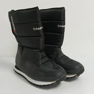 Campri Snow Boots Size 8 Unisex Black Textiles Blend FPL -WRDC - Picture 1 of 9