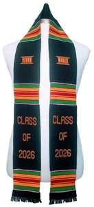 CLASSE DEL 2026 Fascia Stola Kente Laurea Nera - Foto 1 di 4