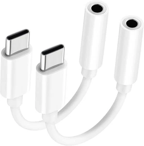 USB C to 3.5mm Audio Adapter - Headphone Jack Adapter for iPhone 16/16 Pro/15/15 - Picture 1 of 8