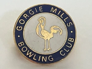 GORGIE MILLS BOWLING CLUB EMAILLE ANSTECKNADEL ABZEICHEN - Bild 1 von 3