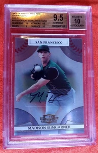 2008 THREADS GOLD AUTOGRAPH MADISON BUMGARNER ROOKIE CARD /250 BGS 9.5 GEM MINT - Bild 1 von 10
