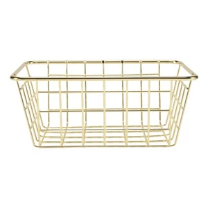 Storage Basket Solid Color Household Iron Basket Storage Box Bedroom8796 - Picture 1 of 7