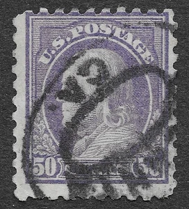MMK Philatelie: US Scott #477 gebraucht 50c hellviolett Franklin SCV 80 $ - Bild 1 von 2