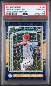 2024 Panini Donruss #165 Bubba Chandler Optic-Blue Velocity PSA 10 - Imagen 1 de 2