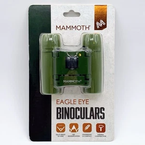 Mammoth Eagle Eye Folding Binoculars Green 10x 366Ft Compact Durable Lightweight - Picture 1 of 4