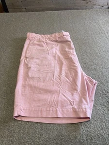 Polo Ralph Lauren Shorts Men 48 B Pink Classic Cotton Preppy Comfort flat Front - Picture 1 of 14