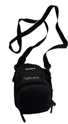 Sony Cyber-Shot Camera Carrying Camera Pouch Carry Case/Bag 3 Pocket w Strap  - image 1 of 4