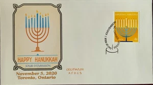 AFDCS 3258 Canadá Hanukkah eslogan cancelar Toronto Ontario - Imagen 1 de 1