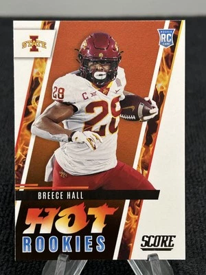 🔥 2022 Score Hot Rookies Breece Hall Iowa State #HR5 Rookie 🔥 INVESTMENT CARD - Image 1 of 2
