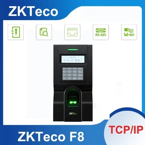 ZKTeco F8 TCP/IP Fingerabdruck Zeit Uhr & Tür Zugangskontrollsystem Neu - Bild 1 von 8