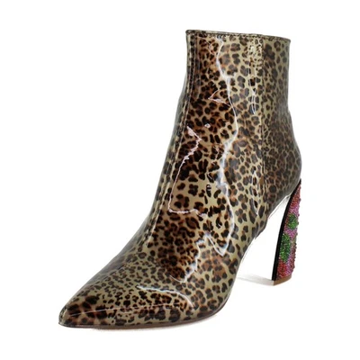 Botas para mujer Betsey Johnson Jackyy leopardo talla 11 M Foto 1 de 4