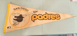 1969 Vintage San Diego Padres California Wimpel MLB Baseball volle Größe - Bild 1 von 4
