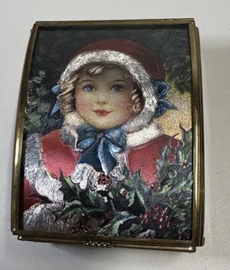 Via Vermont 1993 Weihnachten Spieluhr Schmuckschatulle - getestet & funktioniert - Bild 1 von 5