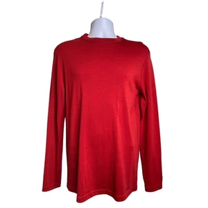 Filson Co. Herren Merinowolle Langarm Shirt Rot Größe S Base Layer Heritage - Bild 1 von 9