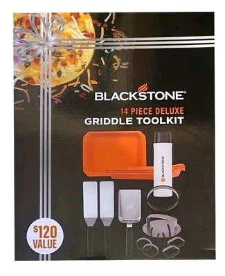 BLACKSTONE Deluxe Griddle Acessórios ToolKit Aço Inoxidável 14 peças CONJUNTO GENUÍNO  - Imagem 1 de 3