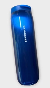 Starbucks 2023 Spring Metallic Shiny Blue Vacuum Insulated Steel Tumbler 16oz - Picture 1 of 6