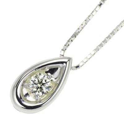 Tasaki Pearl K18WG Diamond Pendant Necklace 0.20ct - Auth free shipping from Jap - Image 1 of 3
