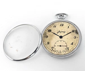 Vintage Pocket Watch CASE USSR MOLNIJA SOVIET Watch Parts - Picture 1 of 7