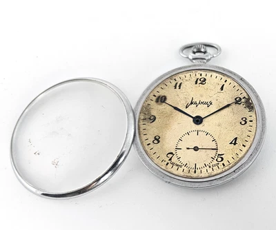 Vintage Pocket Watch CASE USSR MOLNIJA SOVIET Watch Parts - Image 1 of 4