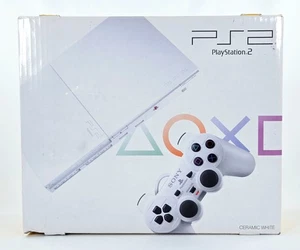 CERAMIC WHITE EDITION PS2 KONSOLE KOMPLETT CIB SCPH-90000 Playstation 2 Japan - Bild 1 von 18