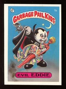 1985 Garbage Pail Kids OS1 Serie 1 #1b Evil Eddie retro lucido - (VG; macchia) - Foto 1 di 1