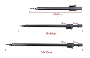 2 Stück Bankstick Rutenhalter rod pod Erdspeer Karpfen fischen 30-80cm 19mm - Bild 1 von 10