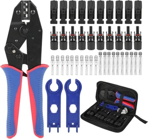 Set Di Pinze a Crimpatura Solare per Pannelli Solare Da 2,5/4/6 Mm² - 1 Pinza Cr - Foto 1 di 12