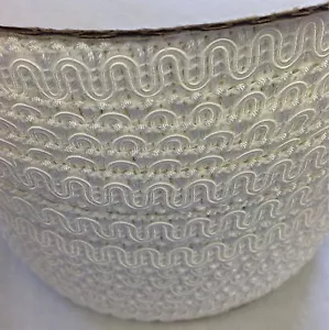 10 Yards White 5/8 Scroll Gimp Trim Sewing Crafts Furniture Upholstery Trim Poly - Picture 1 of 3