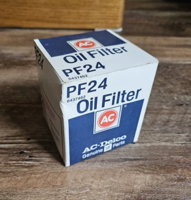 Filtro de aceite vintage AC Delco PF24 Buick V8 (59-74) Jeep (75-82) 6437462 OEM NOS Foto 1 de 4