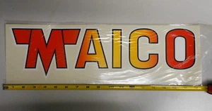 NOS Large Vintage Maico Sticker Decal Motorcycle  501 250 400 MC AHRMA - Picture 1 of 3