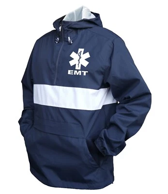 Anorak de bolsillo con cremallera EMT con decoraciones reflectantes en pecho izquierdo y espalda Foto 1 de 4