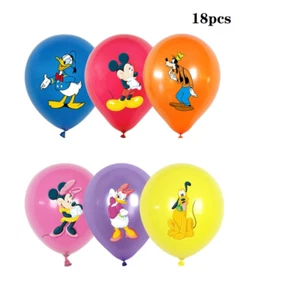 Mickey Mouse Balloon Disney Donald Duck Pluto Dog Birthday Party Decor 12" 18pcs - Picture 1 of 3