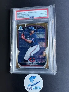 Bryan Acuna 2023 Bowman Chrome Prospect Gold Mojo Refractor /50 #BCP-37 - Picture 1 of 2