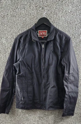 Red Label Hilfiger Men's Gray Jacket Bomber/Motorcycle Full Zip Men's Size M - Image 1 of 4