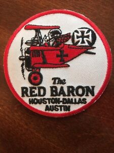 THE Red Baron embroidered iron on sew on patch new old stock 3"
