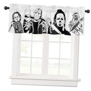 Horror Killers Window Valance for Halloween Decorations Supplies, Classic Bw02 - Picture 1 of 8