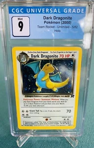 CGC 9 MINT Dark Dragonite 5/82 Team Rocket HOLO RARE Pokemon Card Swirl PSA BGS - Picture 1 of 4