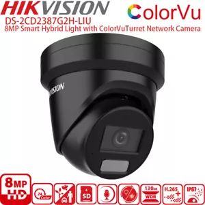 Hikvision fotocamera IP nera 8 MP ColorVu DS-2CD2387G2H-LIU sostituire DS-2CD2387G2-LU - Foto 1 di 23