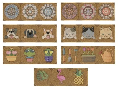 REDS SRL Tappeto Zerbino fuoriporta per esterni 25 x 75 cm stampato in 3d 7 Decori