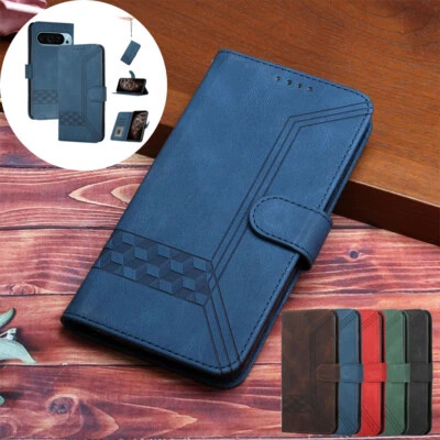 Leather Case Shockproof Flip Wallet Phone Cover For Google Pixel 8 Pro 9 Pro 6A - Image 1 of 4