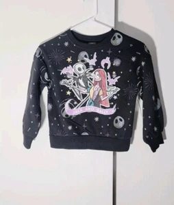 The Nightmare Before Christmas Jack And Sally Girl's Sweater Size (6-6X) - Picture 1 of 5