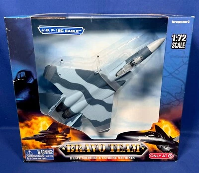 New U.S. F-15C EAGLE Military Aircraft Airplane BRAVO TEAM 1:72 Target JET PLANE - Image 1 of 4
